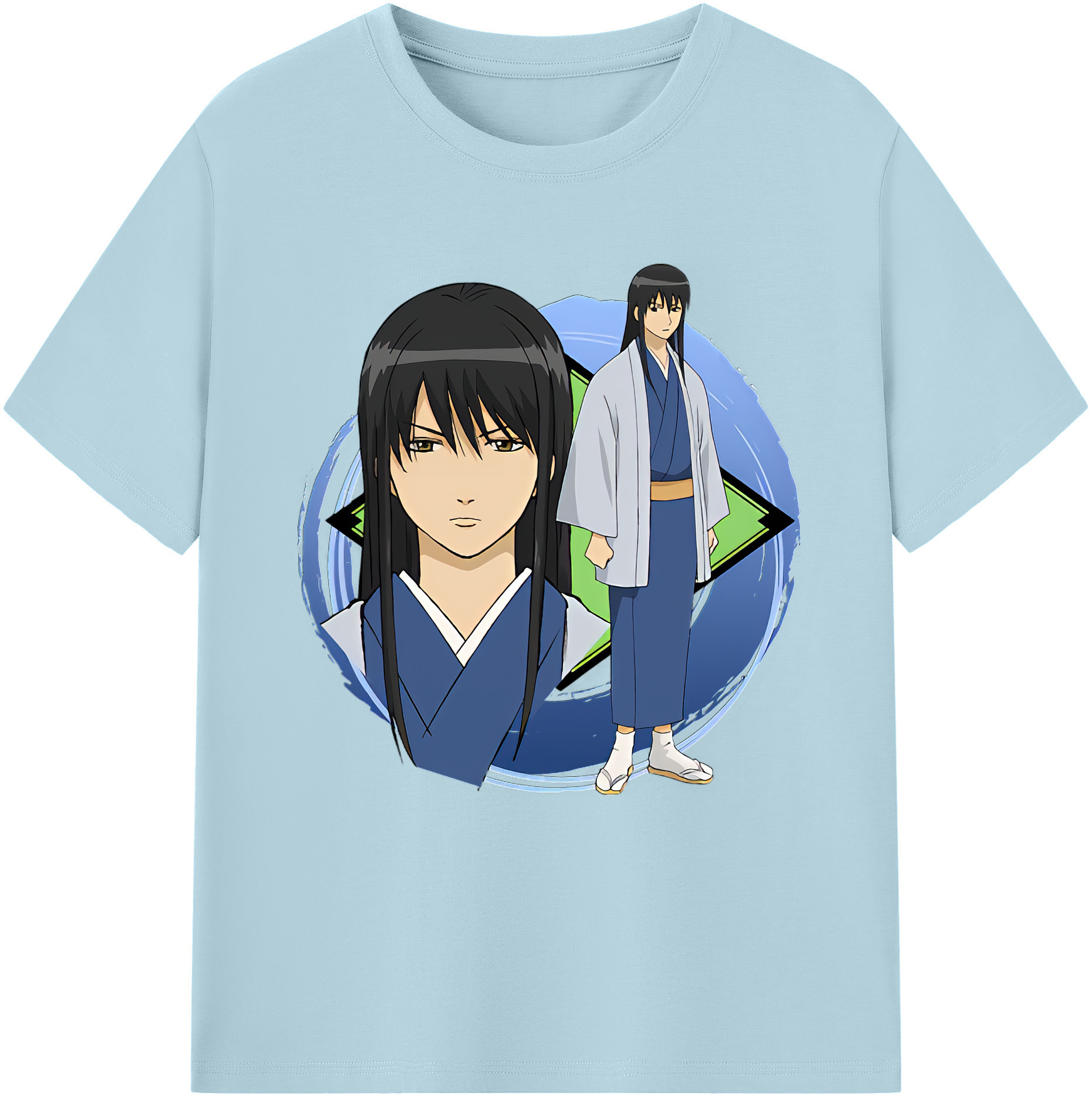 （画像用） ぎんたま 坂田銀時（さかたぎんとき） 神楽 志村新八（しむら しんぱち） GINTAMA Sakata Gintoki Kagura Shimura Shinpachi 綿100％半袖Tシャツ（フロントプリント）
